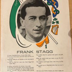 Rare Original 1976 Frank Stagg Irish Republican Hunger Strike Memorial Poster