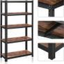 _5 Tier Set of 2 Storage Rack Units Holds 650 kg (130 kg per shelf) Adjustable Shelves Industrial Style Living Room Kitchen Image 2