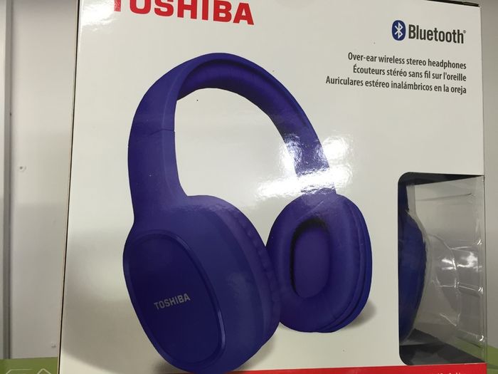 Blue Bluetooth Headphones Head Phones