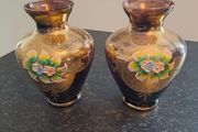 Pair of vintage Murano glass vases