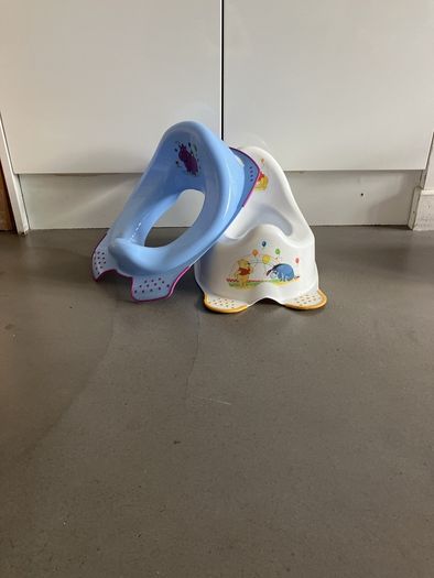 Potty and toddler seat for toilet