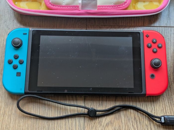 Nintendo Switch with Mario Party Superstars and Case