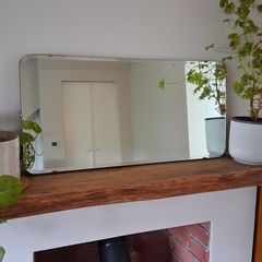 Mid Century Scandinavia Bevelled Mirror