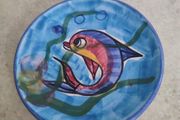 Smaller Hanging Plate Of Dolphin Handmade  Cyprus