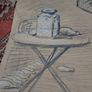 WW1 Original Large Charcoal and Chalk Caricature Image 7