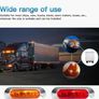 5pcs Ultra-Bright 4-LED Side Marker Lights with Chrome Bezel, 12V-24V Image 6