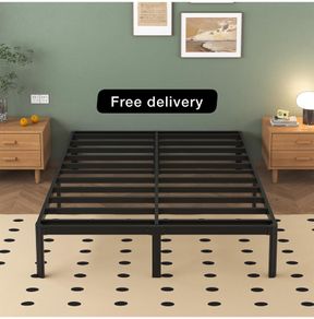 Double Bed Frame 30.5 cm High with Rounded Corner Legs