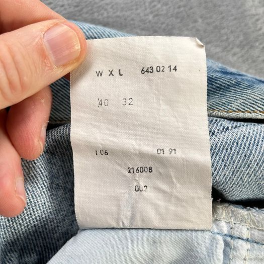 Vintage Levi's 643 Jeans Blue Mens W37 L30 90s Orange Tab Straight Fit - Italy