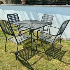 Garden table and chairs