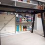 Black Glass Top Desk Image 2