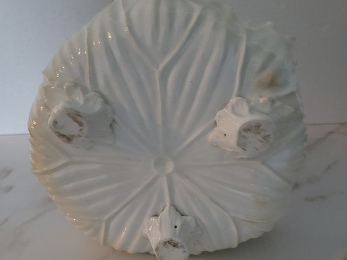 Antique cherub footed candy bowl