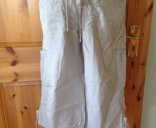 NEXT Maternity Stone 3/4 Length Trousers Size 10