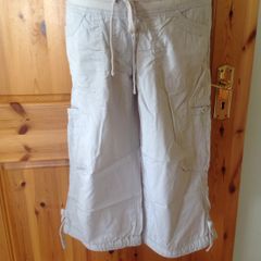 NEXT Maternity Stone 3/4 Length Trousers Size 10