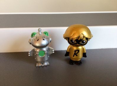 Ryans World 2 Small Rare microfigures titan Gold Ryan & Microverse Robo Gus figure