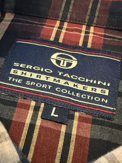 Sergio Tacchini Vintage Plaid Button-Down Shirt