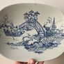 Bjorn Wiinblad Bowl "Salute", vintage rare oval bowl / display plate by Bjorn Wiinblad for Nymolle, vintage Danish design Image 2