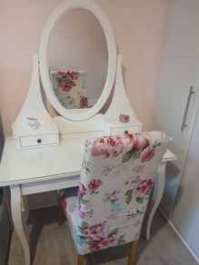IKEA vanity dressing table and chair