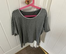 Grey mix top size 18