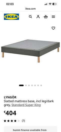 King size double bed base