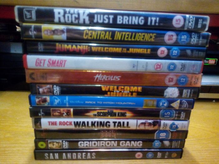 The Rock Dwayne Johnson Dvd Collection Bundle Jumanji Hercules San Andreas Doom Scorpion King Wwe
