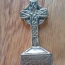 Vintage Brass Celtic Cross for Sale Image 3