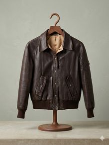 Vintage 80s Reversible Bomber Jacket | Leather & Twill