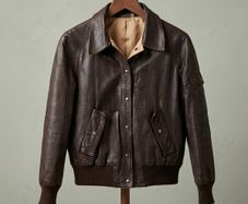 Vintage 80s Reversible Bomber Jacket | Leather & Twill