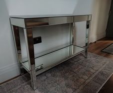 Mirror console table