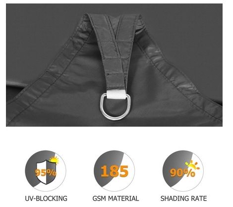 Celinasun Waterproof Awning with Solar Protection Grey 2x3M