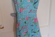 Cotton wrap sleeveless dress size 10 knee length