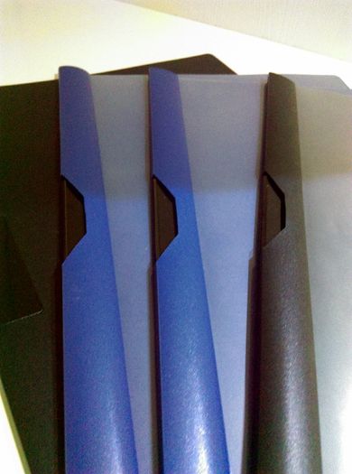 Set Of 4 Plastic Quick Clip Folders