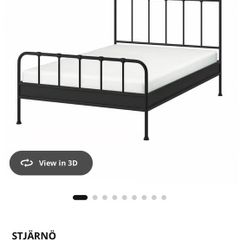 Ikea Metal Double bed frame