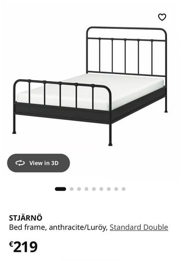 Ikea Metal Double bed frame