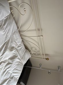 Double bed frame and mattress