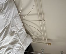 Double bed frame and mattress