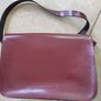 Leather Satchel Company classic satchel in red Image 5