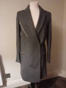 VANESSA Bruno Coat French Designer Wool Coat uk8