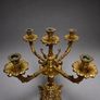 Exquisite Antique 5 Branch French Brass Candelabra Image 3