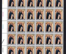 1971 Vatican City The 800th Anniversary of the birth of Holy Dominikus Commemorative Stamps marginal Corner Blocks of 30 Mint Never Hinged (MNH)