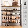 Rustic Coat Stand with Shoe Storage Bench Image 6