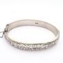 Vintage Sterling Silver Bangle, Signed Birmingham 1963 Image 2