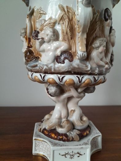Vintage Capodimonte  Porcelain Ewer