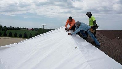 Heavy duty tarpaulin covers