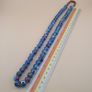 Vintage African Style Eyes Glass bead Necklace 22 inches Image 9
