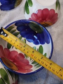 Vintage Ceramic Hand-painted Cabo Bowl set