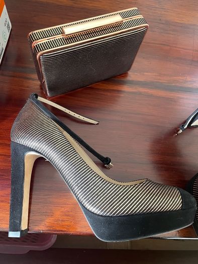LK Bennett Heels + clutch BNWT