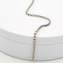 925 Vintage Italian Sterling Silver Box Chain Bracelet Image 7