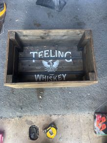Teeling whiskey wooden crate