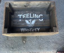 Teeling whiskey wooden crate