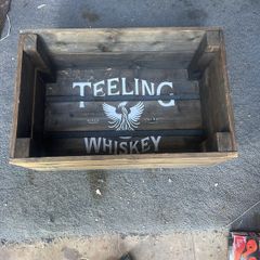 Teeling whiskey wooden crate